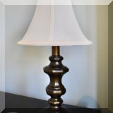 D06. Small plastic table lamp. 16”h - $12 